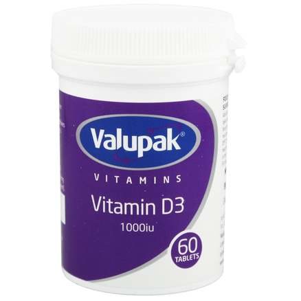 Valupak Vitamin D3 Tablets 1000 iU